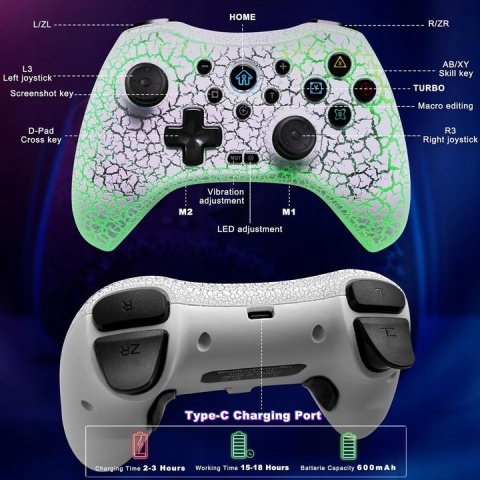 Profesionalny Pad LED dla NINTENDO SWITCH,PS4, PS3