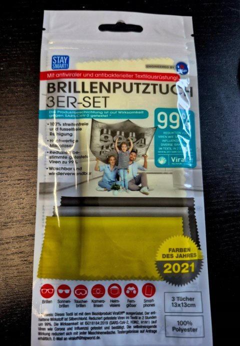 Ściereczka do czyszczenia okularów obiektywu z mikrofibry ZESTAW 10 x 3szt