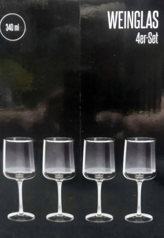 KOMPLET 4 KIELISZKÓW DO WINA Vox Weinglas 340ml