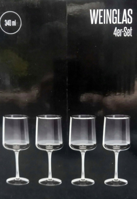 KOMPLET 4 KIELISZKÓW DO WINA Vox Weinglas 340ml