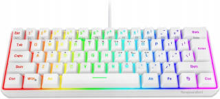 Klawiatura gameingowa z podświetleniem tęczowym RGB