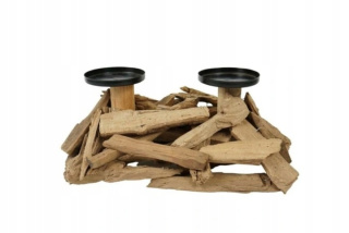 ŚWIECZNIK DREWNIANY NATURA podstawka pod świece