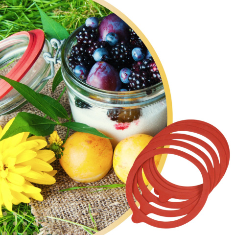 USZCZELKI GUMKI DO SŁOIKÓW 30 sztuk śr 9 cm