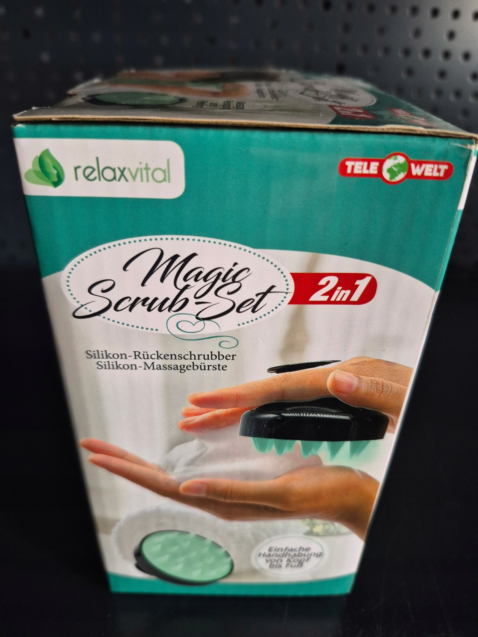 ZESTAW DO MASAŻU GŁOWY I PLECÓW RELAX VITAL Magic Scrub Materiał rękojeści tworzywo sztuczne